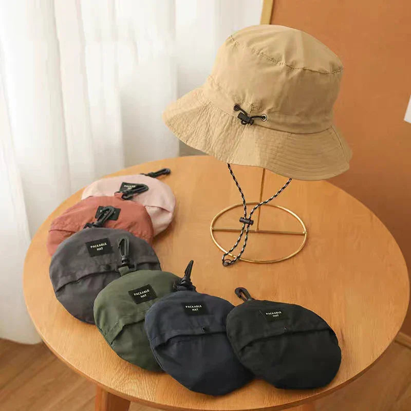 Beige, schnell trocknender Fischerhut für Damen und Herren, ideal für Sommer, Outdoor, Strand, wasserdicht, faltbar, Camping, Wandern.