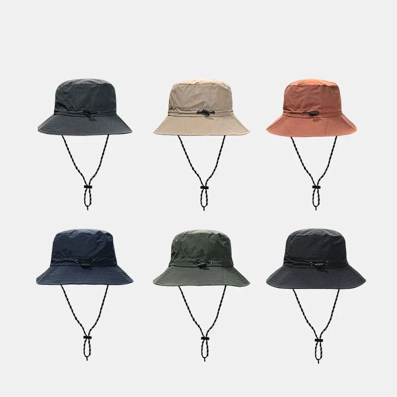 Wasserdichter, schnell trocknender Fischerhut für Damen und Herren. Ideal für Sommer, Camping, Wandern. Faltbar, UV-Schutz, in verschiedenen Farben.