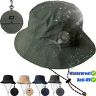 Wasserdichter, schnell trocknender Fischerhut für Damen und Herren. Ideal für Sommer, Camping, Wandern. UV-Schutz, faltbar, vielseitig.