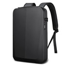 Schwarzer Laptop-Rucksack, wasserdicht, Diebstahlschutz, Hartschale, für Reisen und Arbeit.