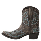 Damen Cowboy-Stiefelette aus Schlangenleder, Westernstil, Herbst/Winter, hohe Absätze, besticktes Design, ideal für modische Cowgirls.