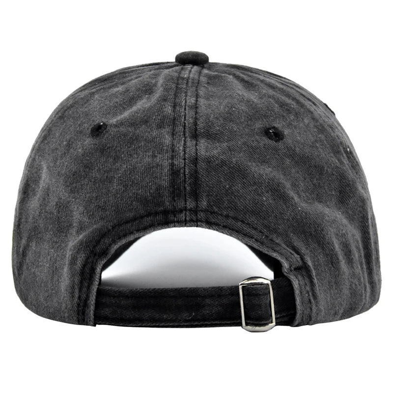 Unisex Hip-Hop Trucker Cap in Schwarz, Retro-Design, Baumwolle, verstellbar, ideal für Männer und Frauen. Perfekt für lässige Streetwear.