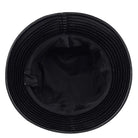 Unisex PU-Leder Eimerhut, schwarz, ideal für Outdoor-Aktivitäten. Modischer Fischerhut, Sonnenschutz, vielseitig und langlebig.