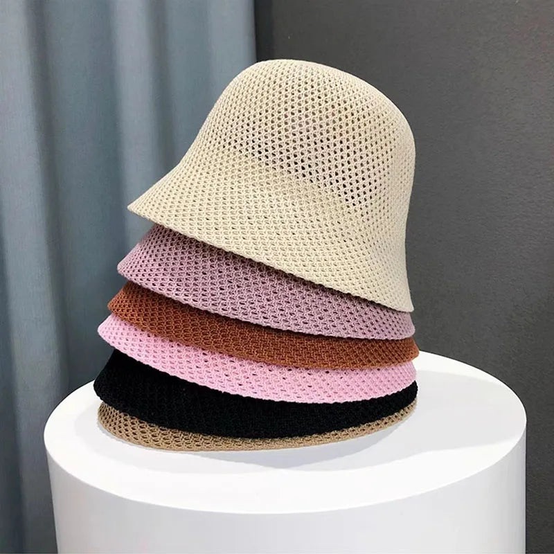 Damen-Sommerhut, atmungsaktiv und faltbar, ideal für Strand und Outdoor. Modischer Panama-Stil, erhältlich in verschiedenen Farben.