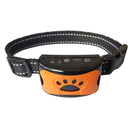 Anti-Bell-Halsband für Hunde, orange-schwarz, verstellbar, mit Vibrations- und Tonfunktion. Effektives Trainingsgerät für Haustiere.