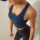 Damen Sport-BH, atmungsaktiv, nahtlos, ideal für Fitness und Yoga. Hochwertiges Material, bietet optimalen Halt und Komfort.