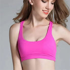 Atmungsaktiver Sport-BH in Rosa, ideal für Fitness und Yoga. Bequemer Sitz, feuchtigkeitsableitend, perfekt für aktive Frauen.