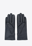 Schwarze Lederhandschuhe für Herren, elegant und zeitlos, ideal für Wintermode. Hochwertiges Material, perfekte Passform, stilvolles Accessoire.