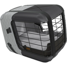 4pets Caree Transportbox in Cool Grey, ideal für Haustiere. Robuste Konstruktion, stilvolles Design, sicherer Transport. Perfekt für Reisen.
