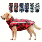 Hundemantel wasserdicht, reflektierend, in Rot mit Camouflage-Muster. Ideal für kaltes Wetter. Erhältlich in verschiedenen Designs. Perfekt für Outdoor.