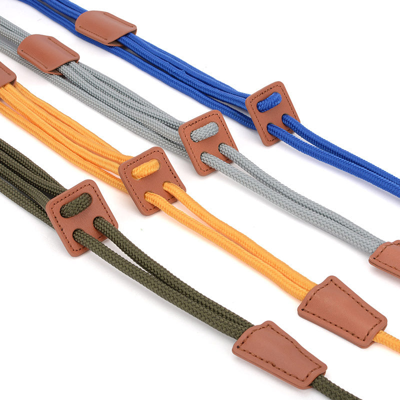 Bunte elastische Brillenkordeln mit Lederakzenten, ideal für Brillenhalterung. Strapazierfähig, modisch und perfekt für Outdoor-Aktivitäten.