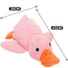 Rosa Plüschente, 45x38 cm, weiches Kuscheltier für Kinder. Perfektes Geschenk, hochwertiges Spielzeug, ideal zum Kuscheln und Spielen.