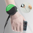 Grüne, ergonomische Hundeleine mit Handgelenkschlaufe, ideal für Spaziergänge. Praktisches Design für bequeme Handhabung und Kontrolle.