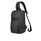 Schwarze Mark Ryden Umhängetasche, wasserdicht, mit USB-Anschluss, für Herren, Reisen.