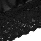 Schwarzes Plus-Size-Nachthemd mit eleganter Spitze, ideal für Damenmode, Nachtwäsche, Komfort und Stil. Perfekt für sinnliche Nächte.