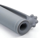 Rutschfeste wasserdichte Silikon-Futtermatte für Hunde, grau, pfotenförmig, HappyHunde.