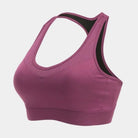 Lila Sport-BH in großen Größen, atmungsaktiv und bequem, ideal für Fitness und Yoga. Perfekte Passform, hoher Tragekomfort, modisches Design.