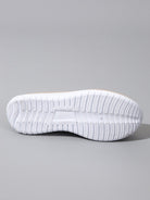 Weiße orthopädische Schuhsohle, rutschfest und ergonomisch, ideal für Komfort und Unterstützung. Perfekt für Sport und Alltag.