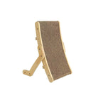 Katzenkratzbrett aus Holz, verstellbar, mit Sisaloberfläche, für Krallenpflege und Spiel.