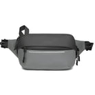 Graue wasserdichte Gürteltasche, Unisex, mit Reißverschluss, ideal für Reisen und Outdoor-Aktivitäten.