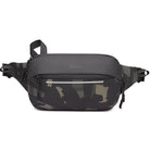 Camouflage-Gürteltasche, wasserdicht, schwarz-grau, Unisex, für Outdoor-Aktivitäten.