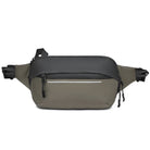 Olivegrüne Gürteltasche, wasserdicht, mit Reißverschluss, ideal für Outdoor-Aktivitäten.