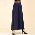 Damenhose mit hoher Taille und Schnürung, weite Vintage-Hosenbeine, ideal für modische Outfits. Perfekt für trendige New-Berlin-Mode.